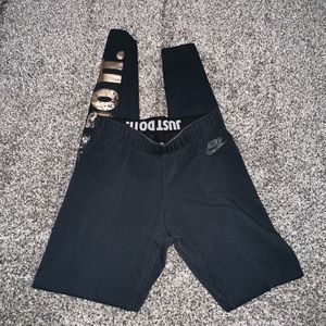 Black Nike Just Do It Leggings Size XS
